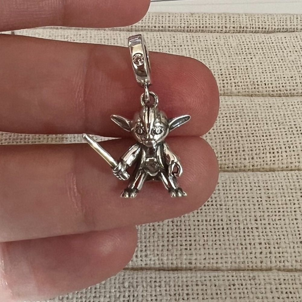 Jedi Master Silver Dangle Charm